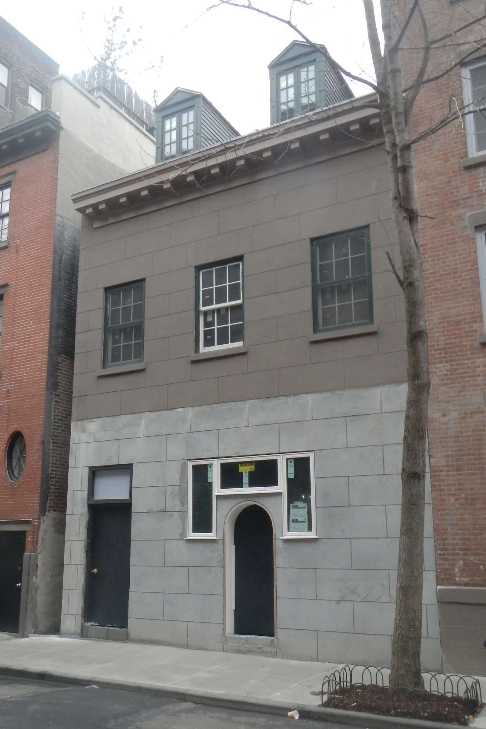 Chumley's former speakeasy at 86 Bedford Street in the West Village on a quiet morning