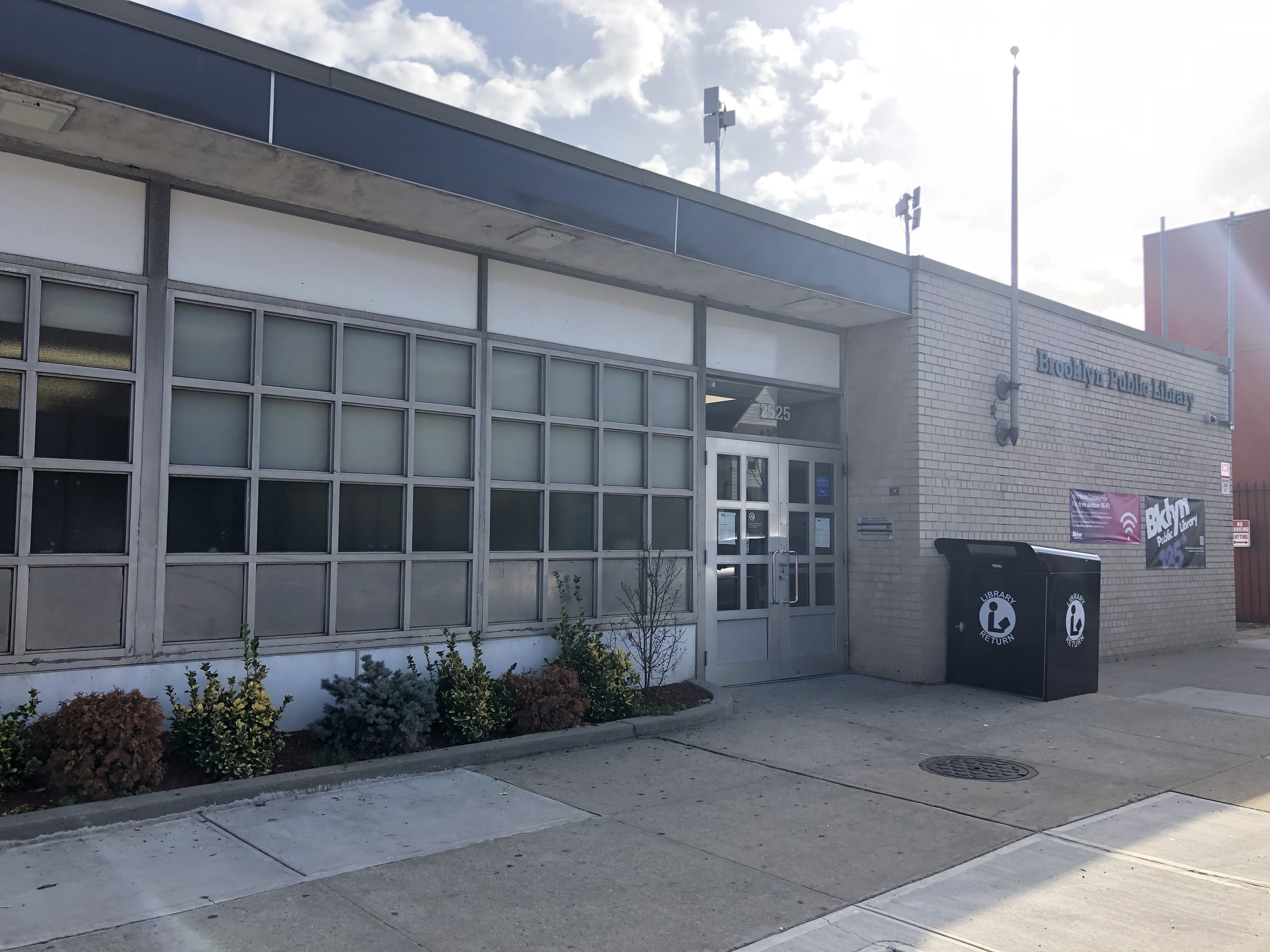Brooklyn Public Library Homecrest Branch on Avenue U, the 1956 neighborhood library that served as a filming location for A Bronx Tale and Brooklyn's Finest