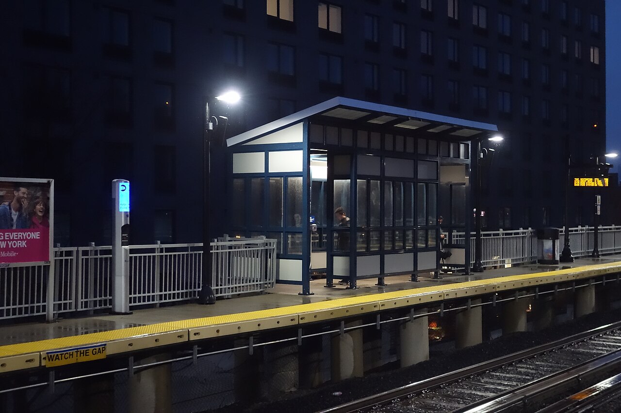 Flushing Queens Main Street commercial district near homes cleaned by Maid Marines