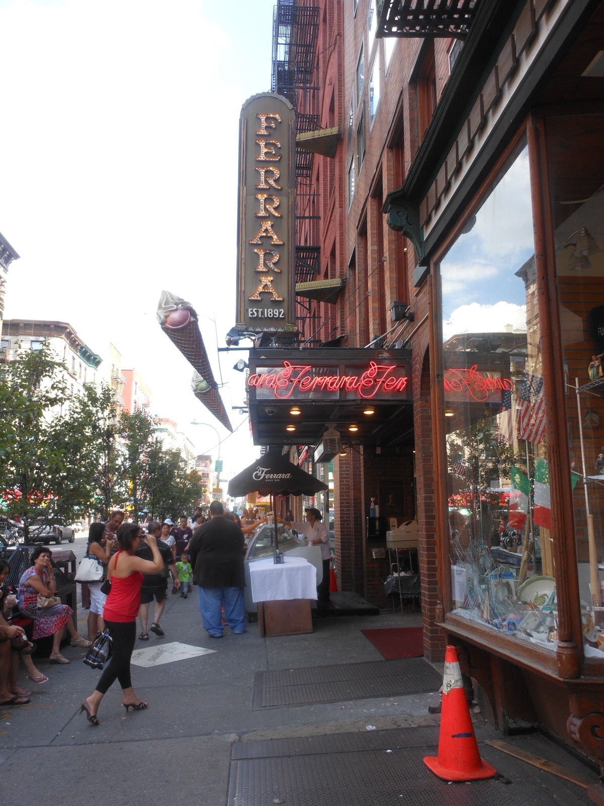 Ferrara Bakery on Grand Street, operating continuously since 1892, the oldest Italian bakery in New York City and the custodian of Little Italy's authentic culinary tradition