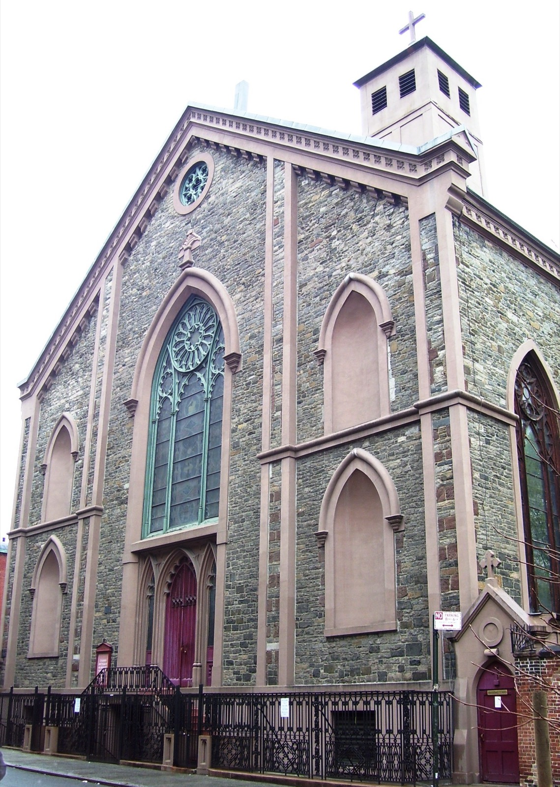St. Patrick's Old Cathedral on Mulberry Street, the original Catholic cathedral of New York built between 1809 and 1815, now a Minor Basilica serving the community since before Little Italy existed