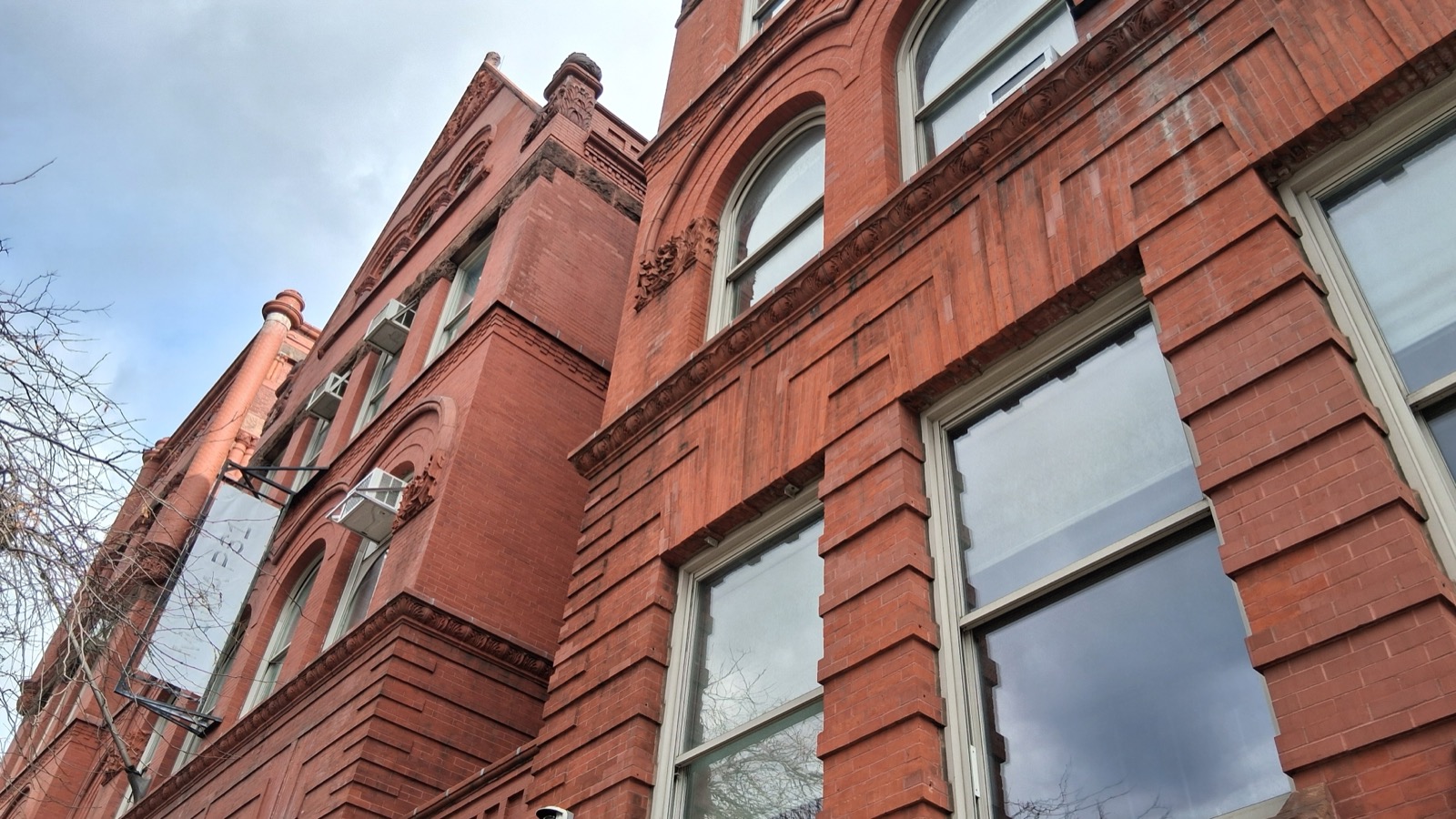 MoMA PS1 contemporary art center in Long Island City, housed in an 1899 Romanesque Revival former public school building on Jackson Avenue