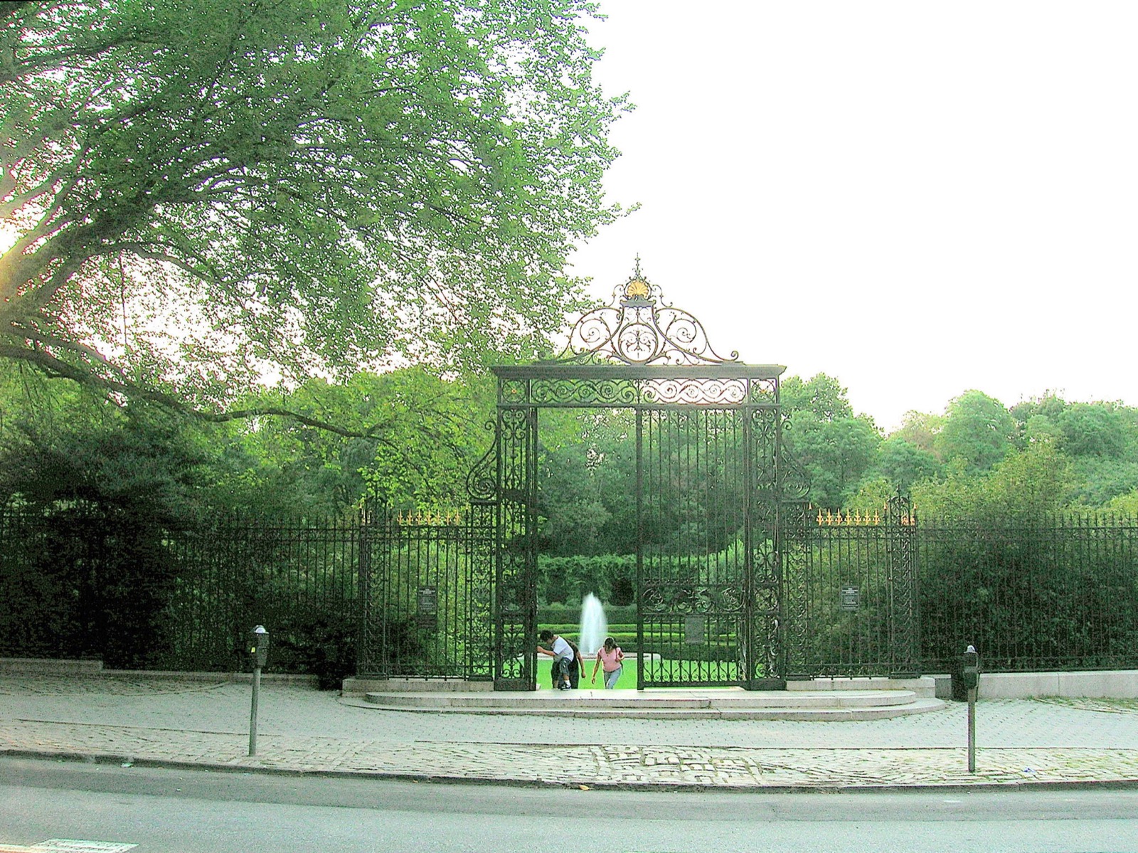 The Conservatory Garden in Central Park at 105th Street, entered through the Vanderbilt Gate, the only formally planted garden in Central Park and one of the quietest green spaces in Manhattan