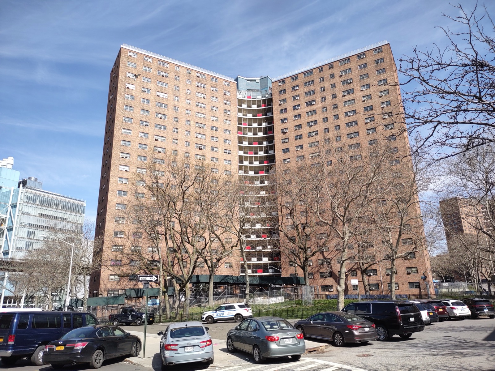 Manhattanville Houses, the NYCHA development between 129th and 133rd Streets, one of the largest public housing complexes in West Harlem with 1,272 apartments in six towers