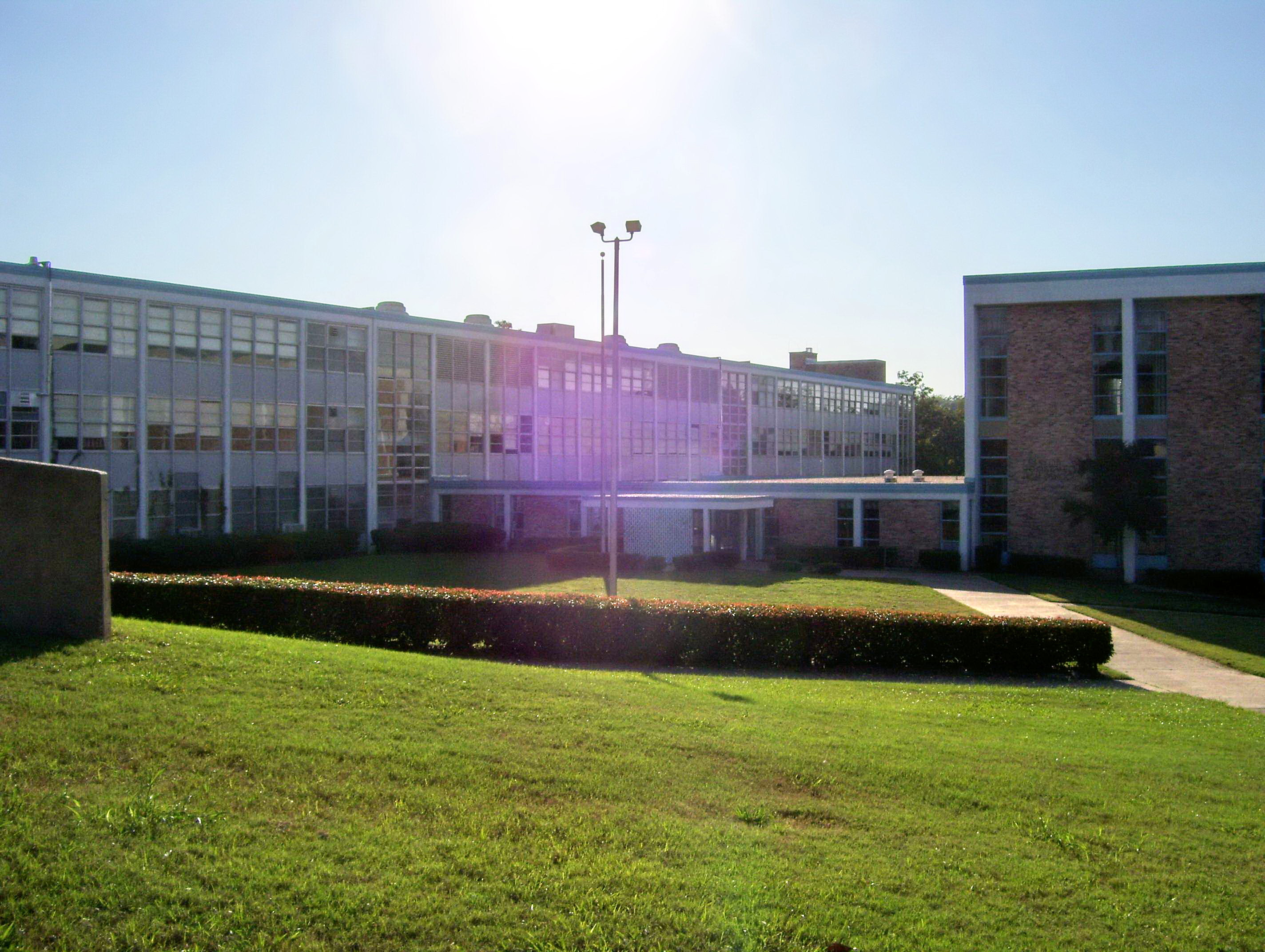 Franklin Delano Roosevelt High School in Mapleton, Brooklyn, built 1965, whose alumni include NBA champion Vinnie Johnson and Lieutenant Colonel Alexander Vindman