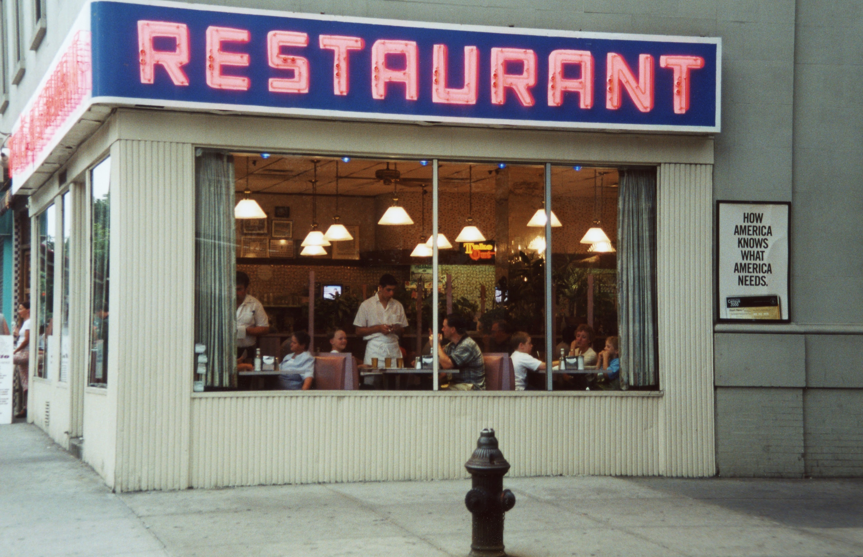 Tom's Restaurant on Broadway at 112th Street, the diner made famous by Seinfeld and Suzanne Vega's Tom's Diner