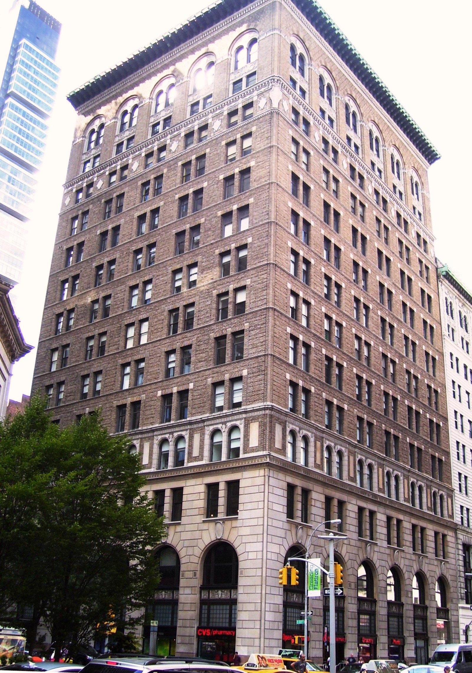 Park Avenue South in the Rose Hill and NoMad corridor of Manhattan, showing the mix of prewar and modern commercial buildings that line the western edge of the neighborhood