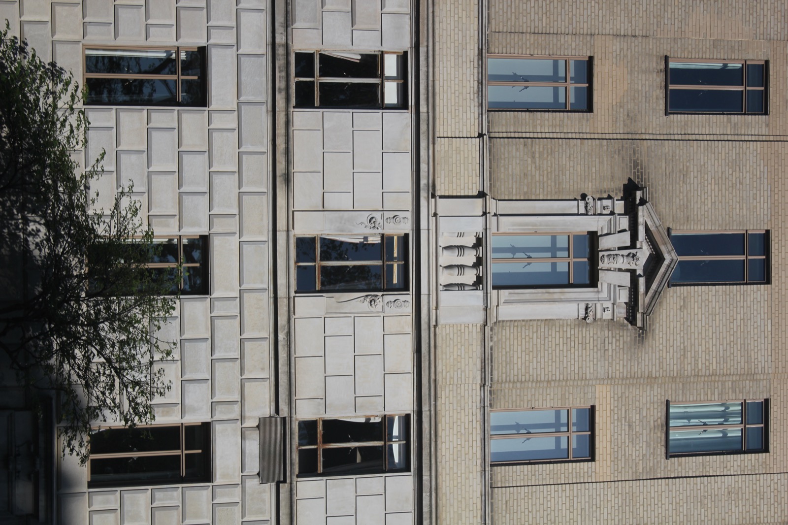 The Central Park West skyline showing the San Remo twin towers and surrounding pre-war residential buildings as seen from inside Central Park in May 2022