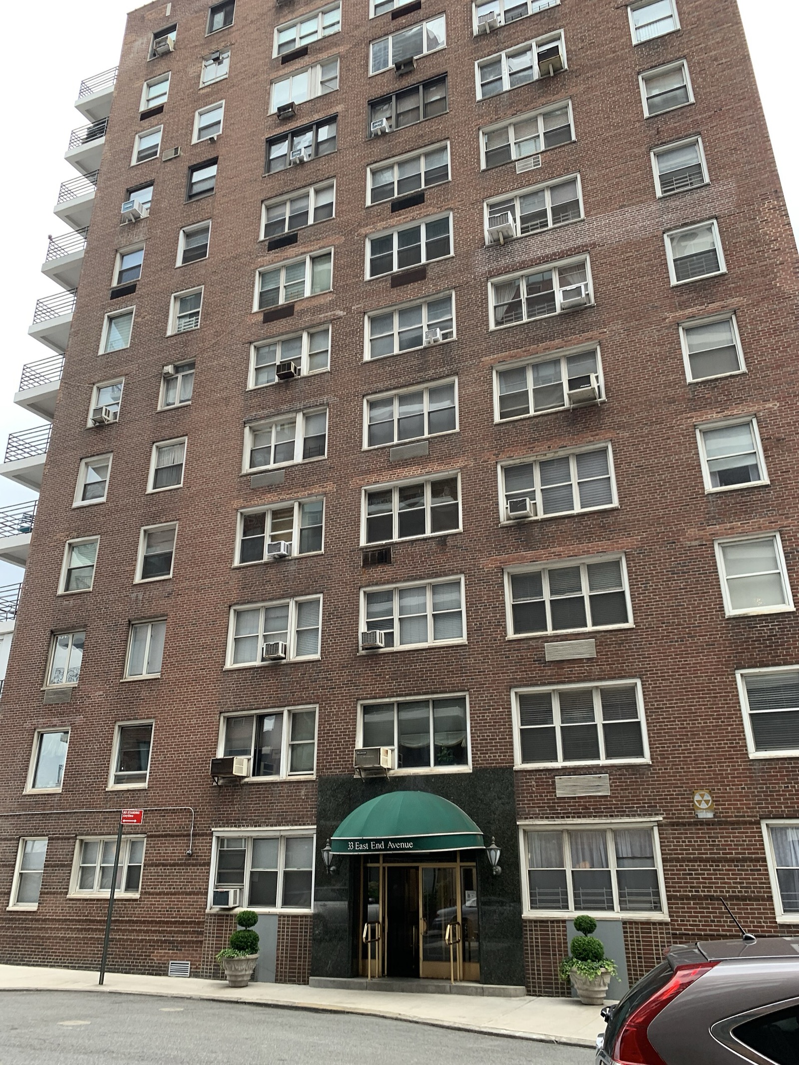 East End Avenue in Yorkville, one of Manhattan's quietest residential streets, bordered by Carl Schurz Park on the east